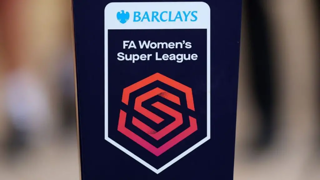 FA Women's Super League (WSL) logo on trophy